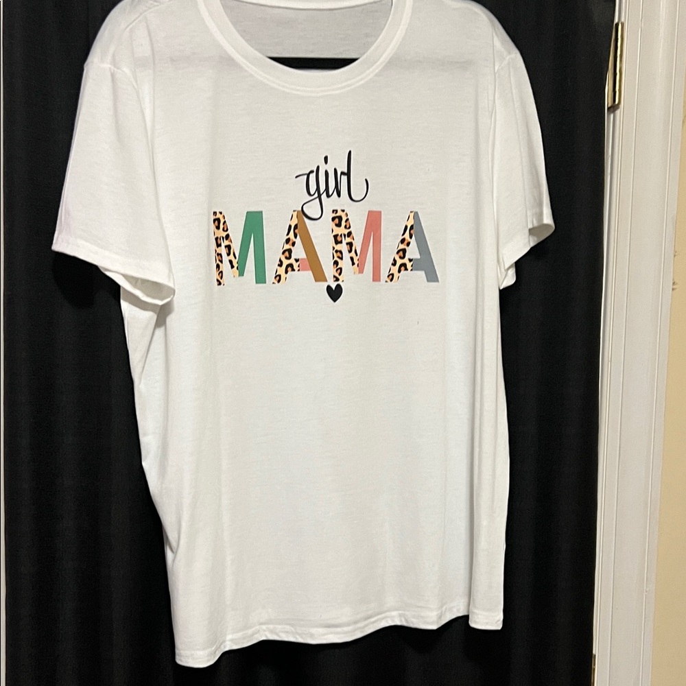White 'Girl Mama'  T-Shirt